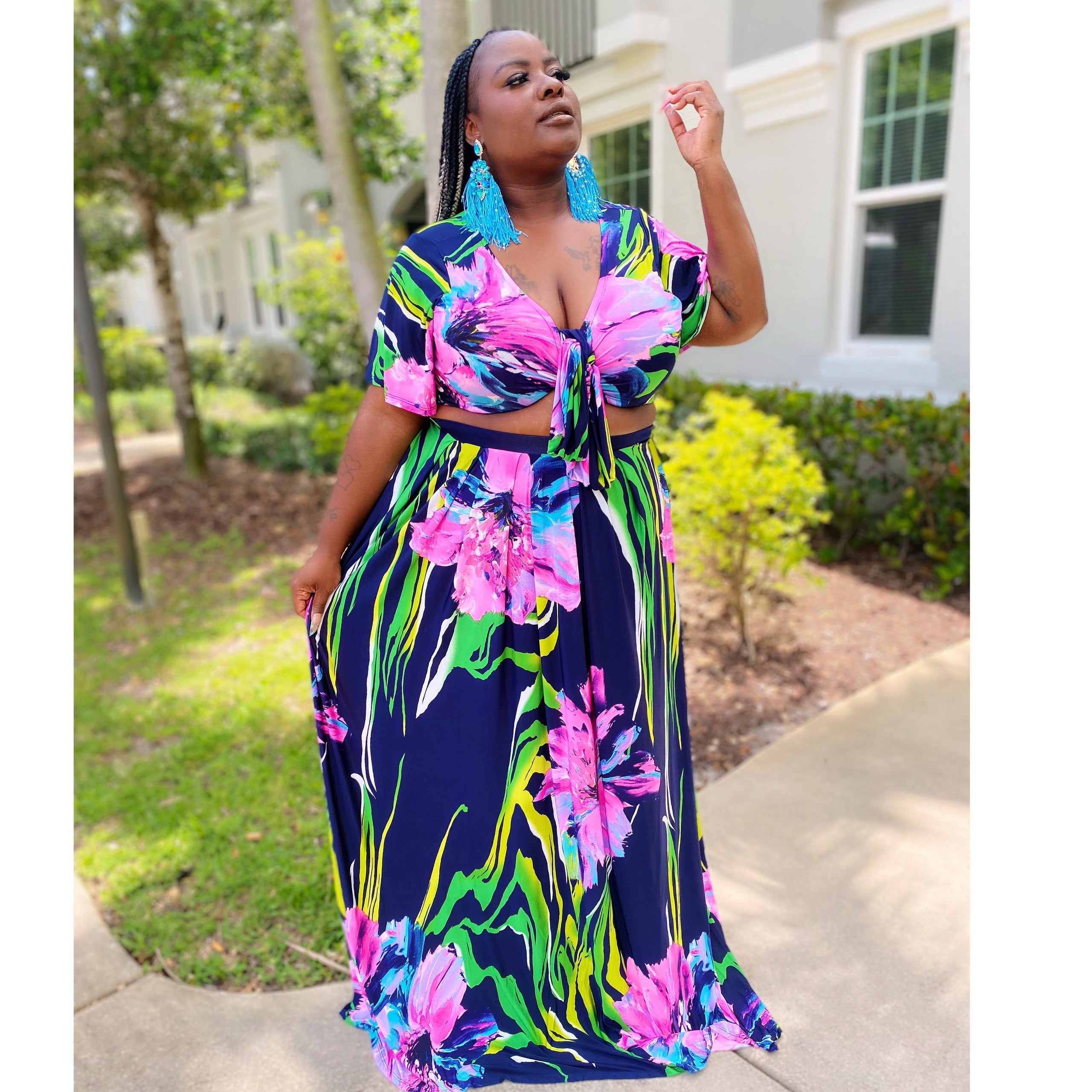 Lilly Maxi Skirt Set I Am Queen Couture